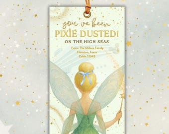 Pixie Dust Gift Tags, You've Been Pixie Dusted on the High Seas, PDF and Editable in CANVA #pixiedust