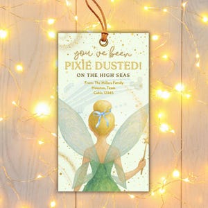 Pixie Dust printable Gift tag, Magic key gift tag, Gift tag for cruise,  Editable in CANVA #pixiedust