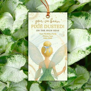 Pixie Dust printable Gift tag, Magic key gift tag, Gift tag for cruise,  Editable in CANVA #pixiedust