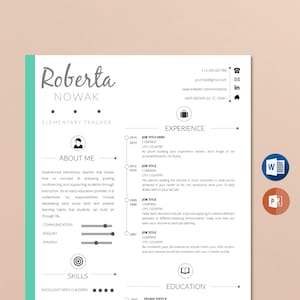 Plantilla para CV y Cover Letter para WORD