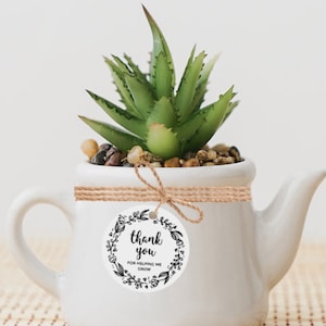 Thank you for helping me grow Tags or stickers - | Printable  | 3 in 1  | Gift for teachers, doctors, nanny, nurses | you are a lifesaver