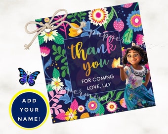 Encanto CUSTOM Tags, Add your NAME diy, 5 DESIGNS Included, Encanto Party, Encanto Thank you Cards