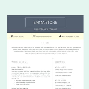 Nursing Resume Template for Medical Professionals, Nurse Resume Doctor CV Template, Nursing Student, Nurse Practitioner Resume Template Word