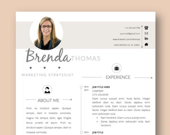 Teacher Resume Template: Creative CV Design (Word & Pages)