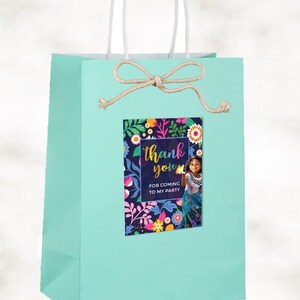 Encanto Favor Bag Cutout 4 DESIGNS/ Encanto Birthday Party/ Encanto Party Decoration/ Mirabel Favors/ Instant Download/NOT EDITABLE