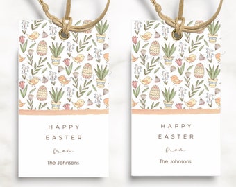 Printable Easter Bunny Gift Tag, Easter Basket Tags, Easter Bunny Tag, Easter Treat Tags, Easter Party Printable, Instant Download,