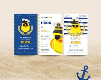 Cruise Duck Tags: Printable Rubber Duck Game (CANVA Template)