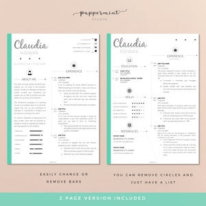 Elementary Teacher Resume Template with Cover Letter for WORD and Power Point PC and Mac Resume Nursing Resume Template 1 Page image 3