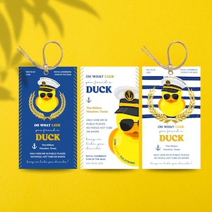 Oh what LUCJ you found a DUCK I Cruise Ship Rubber Duck Game,Duck Tags #cruisingducks Editable in CANVA