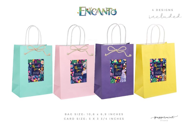 Encanto Favor Bag 4 DESIGNS/ Encanto Birthday Party/ Encanto Etsy