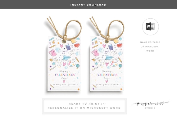 Editable Printable Gift Tag Template - Printable Templates