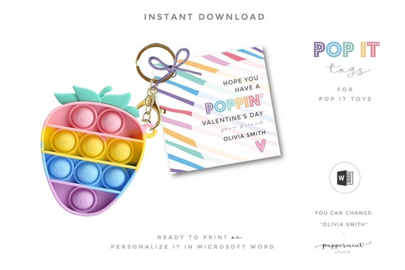 Pop-It Valentine's Day Cards