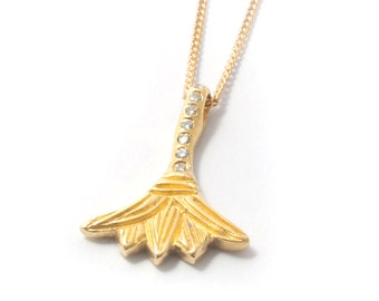 14k Gold Lotus Necklace, Dainty  Lotus flower Charm Necklace, Yoga Necklace, Flower Necklace, Lotus flower pendant, Zen Jewelry