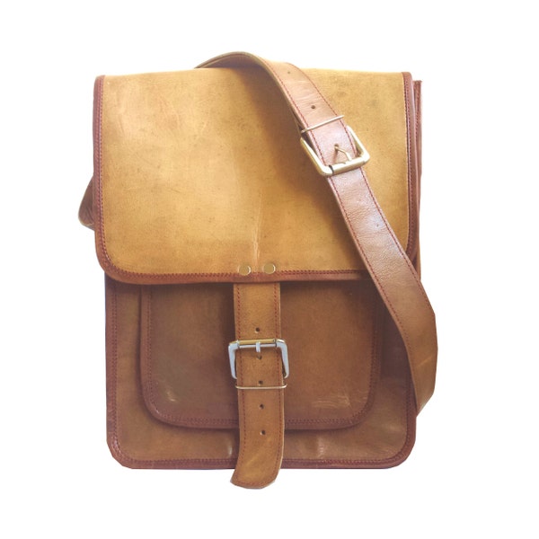 Handmade Leather Satchel Bag, Cross Body Shoulder Unisex Messenger Bag, Laptop Tablet Office Bag