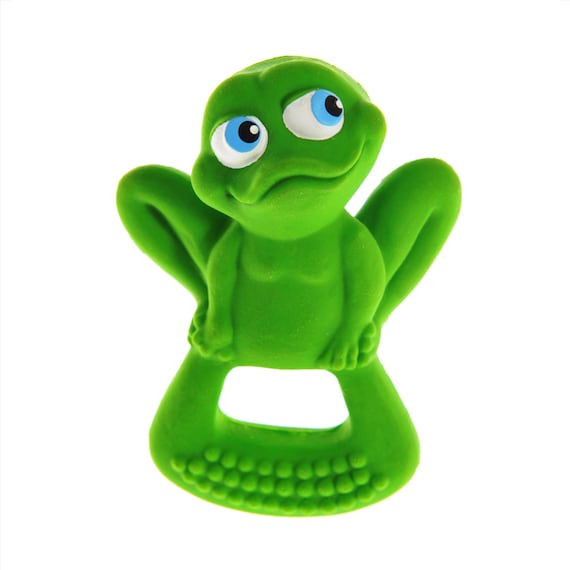 Natural Rubber Frog Teether Toy Baby Toy New Baby Gift Baby Toy 0 Months  Soother for 1 Year 