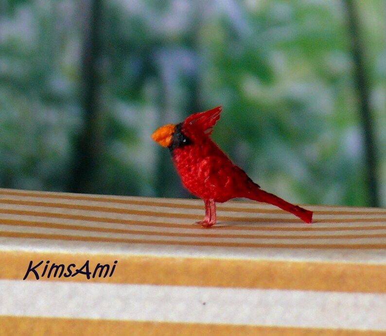 tiny cardinal figurines