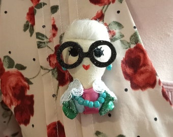 Iris Apfel Brooch