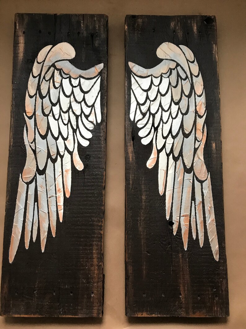 Angel Wings Angel Wing Wall Decor Large Angel Wings Angel Etsy