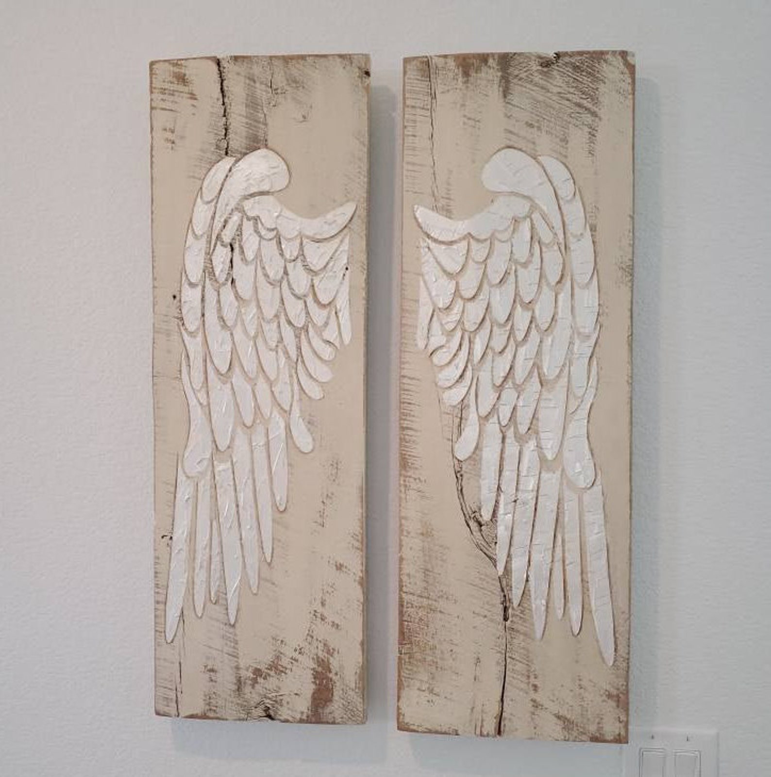 Angel Wings Wall Decor Large Angel Wings Angel Wing Wall | Etsy