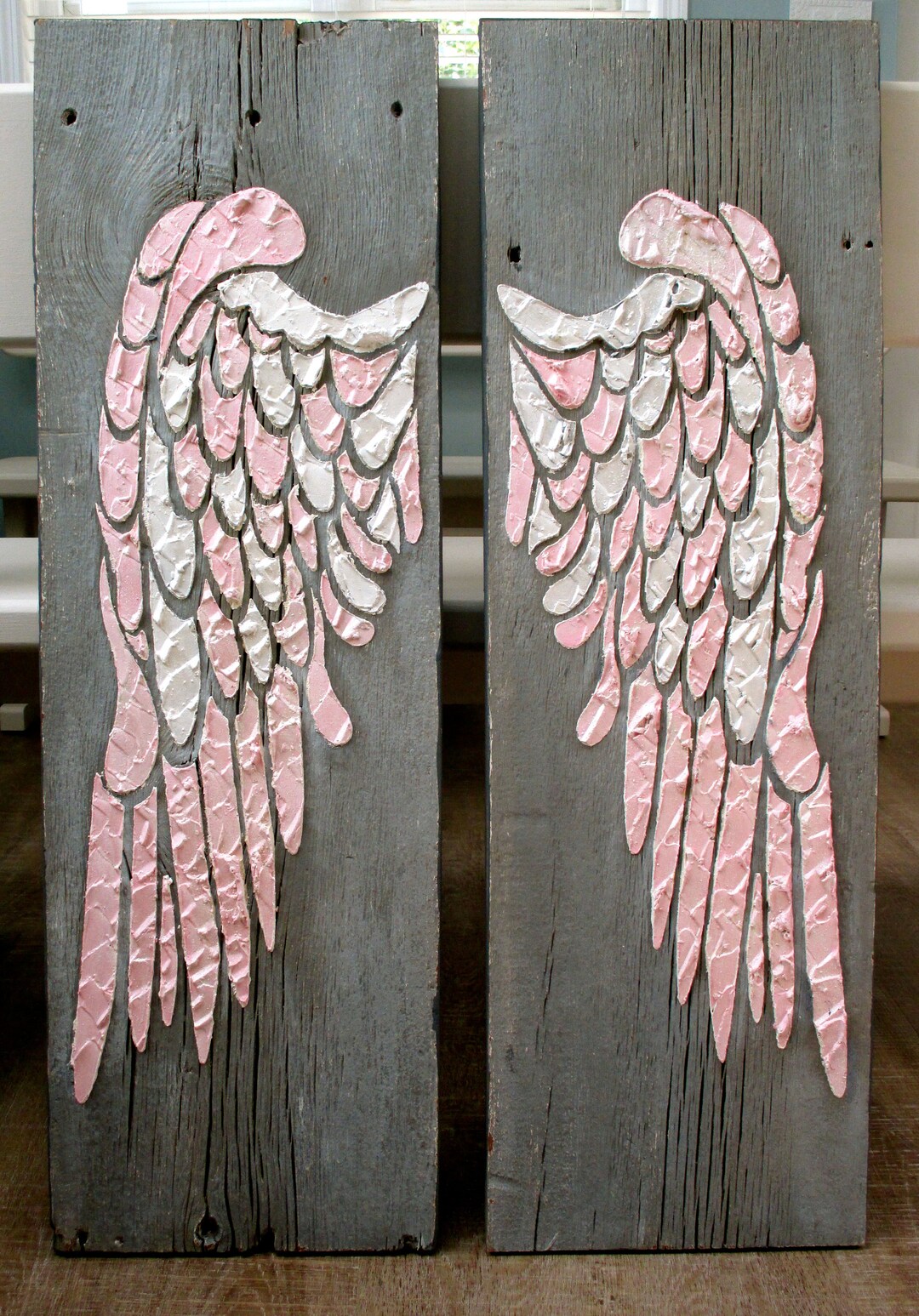 Angel Wing Wall Decor, Large Angel Wings, Angel Wing Wall Art, Wood