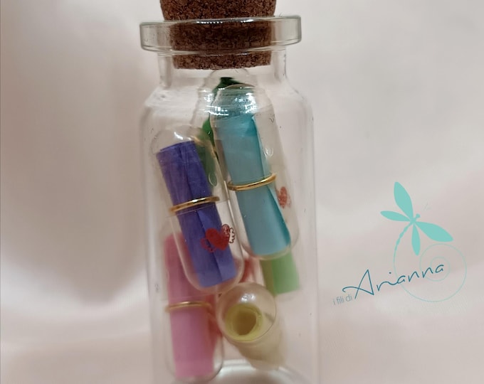 Love phrases bottle. Friendship phrases bottle. Thoughts bottle. Magic bottle. Capsule bottle. 8/5.5/4.5 cm bottle.
