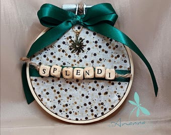 Fabric picture with wooden frame "Splendi".