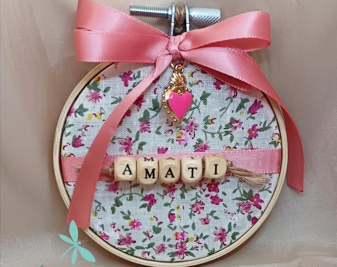 Fabric picture with wooden frame "Amati".