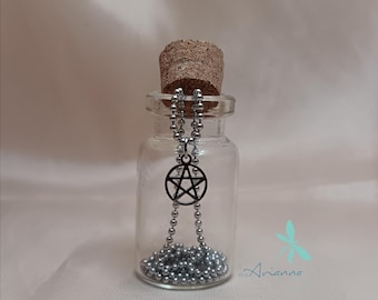 Pentacle pendant necklace.