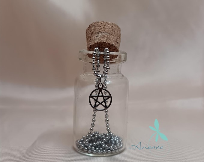 Pentacle pendant necklace.
