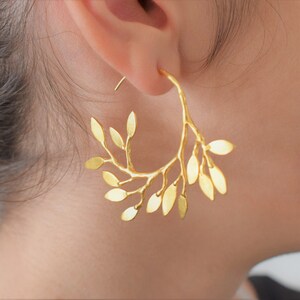 Large Gold Hoop Earrings
