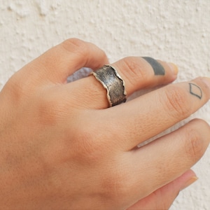 Wide Silver Ring For Men
