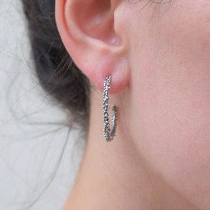 Unique Sterling Silver Hoop Earrings