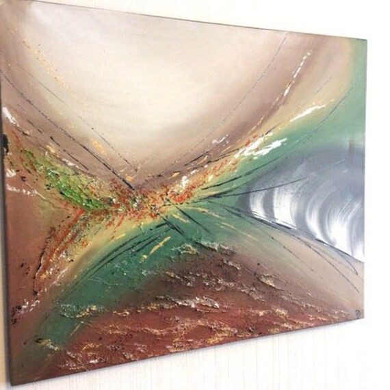 Tableau Abstrait, Abstactpainting, Toile Moderne, Réalisation Française.