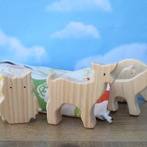 Wooden forest animals Wooden animal toys Wood toy animals Birthday gift for child image 6