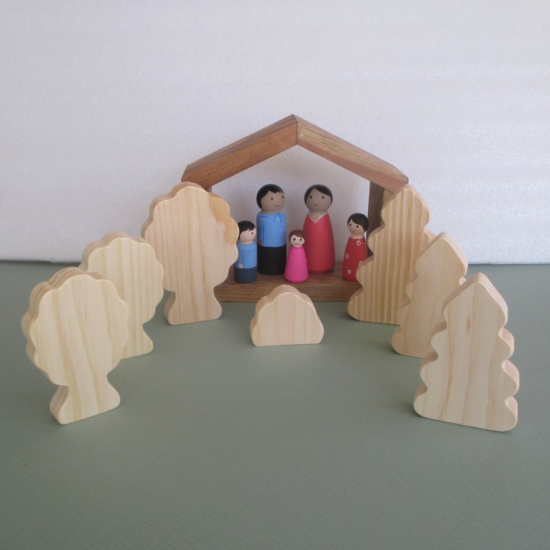 Arbres jouets en bois, Jouets en bois inachevés, Cadeau danniversaire pour les enfants, Jouet pour enfants image 9