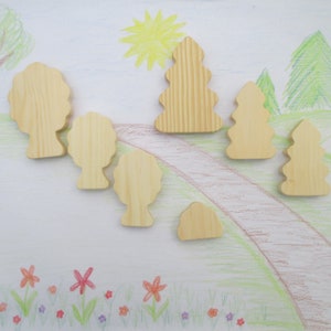 Wooden toy trees, Unfinished wooden toys, Birthday gift for kids, Childs toy