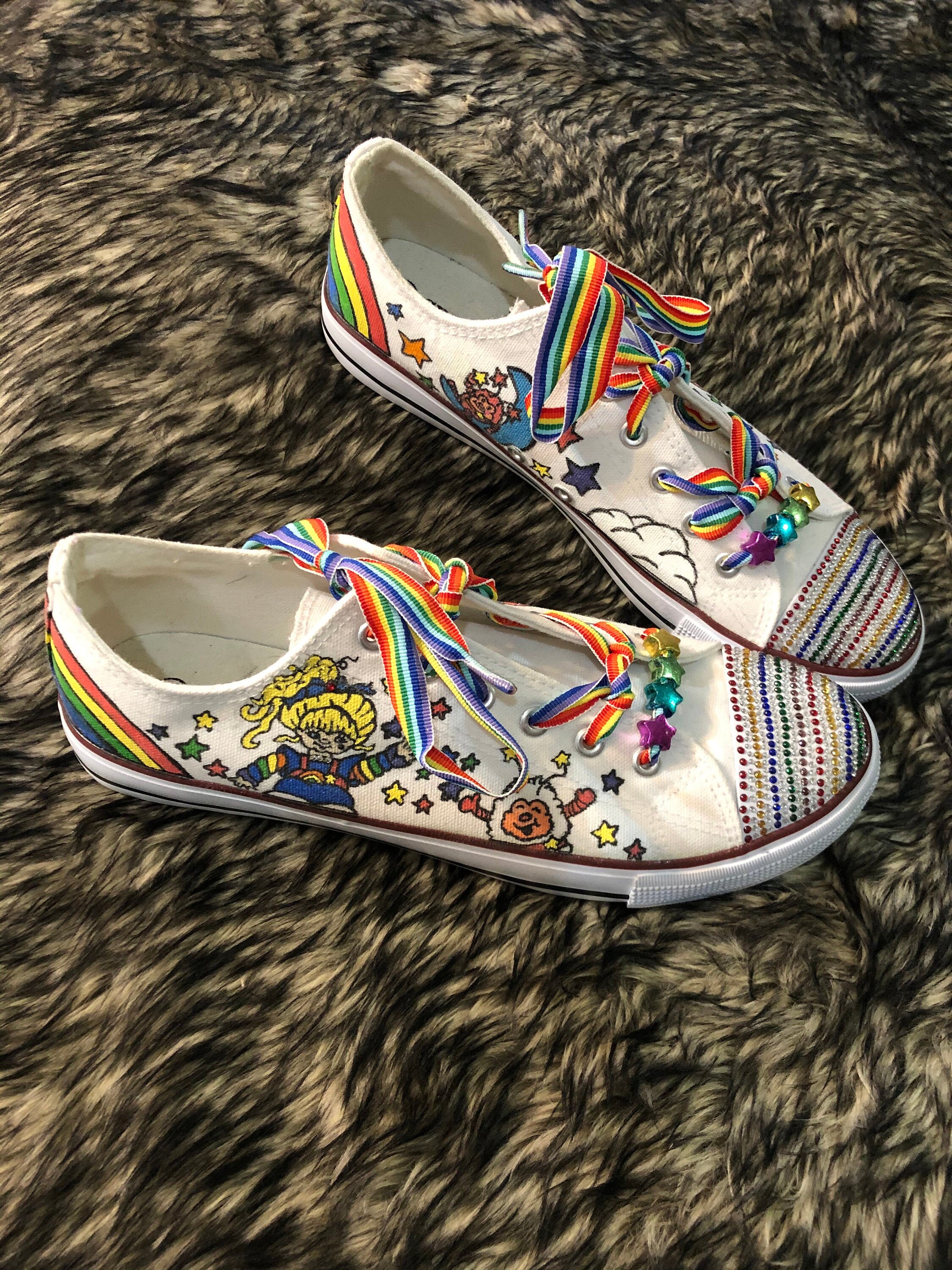 Adult Cartoon Shoes Rainbow Brite | Etsy
