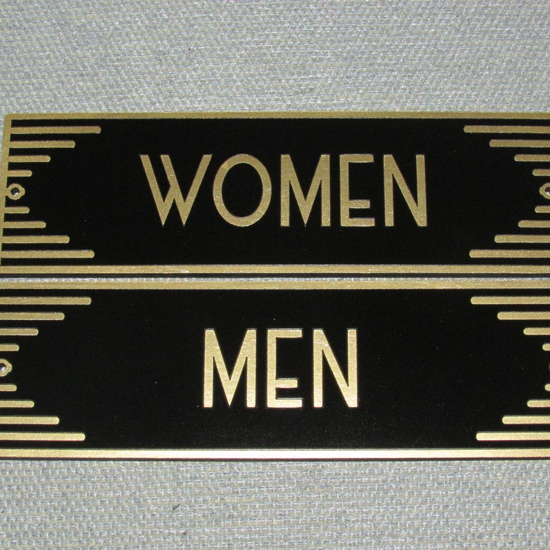 Men and Women Restroom Sign - Etsy