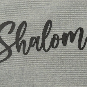 Shalom Wood Wall Word Decor Art Sign. Choose your size and color. Free shipping
