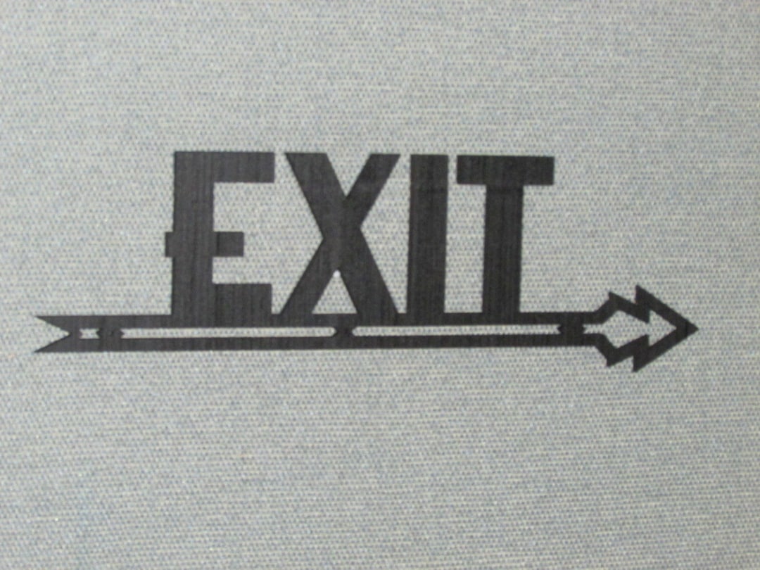 Exit Direction Arrow Sign Choose Left or Right, Art Deco Style - Etsy