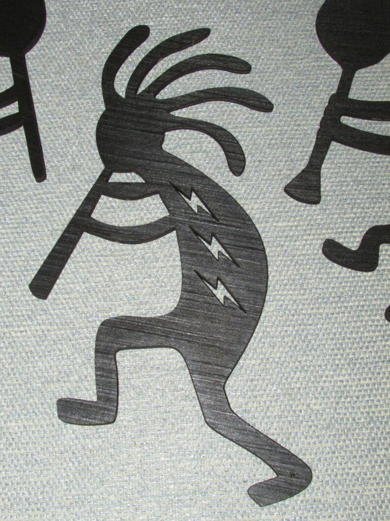 Set of Three Kokopelli's Wall Art Decor Etsy