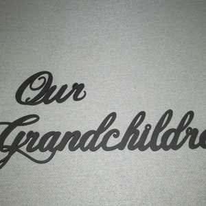 Our Grandchildren wooden wall words art decor Grand kids, Free Shipping image 4