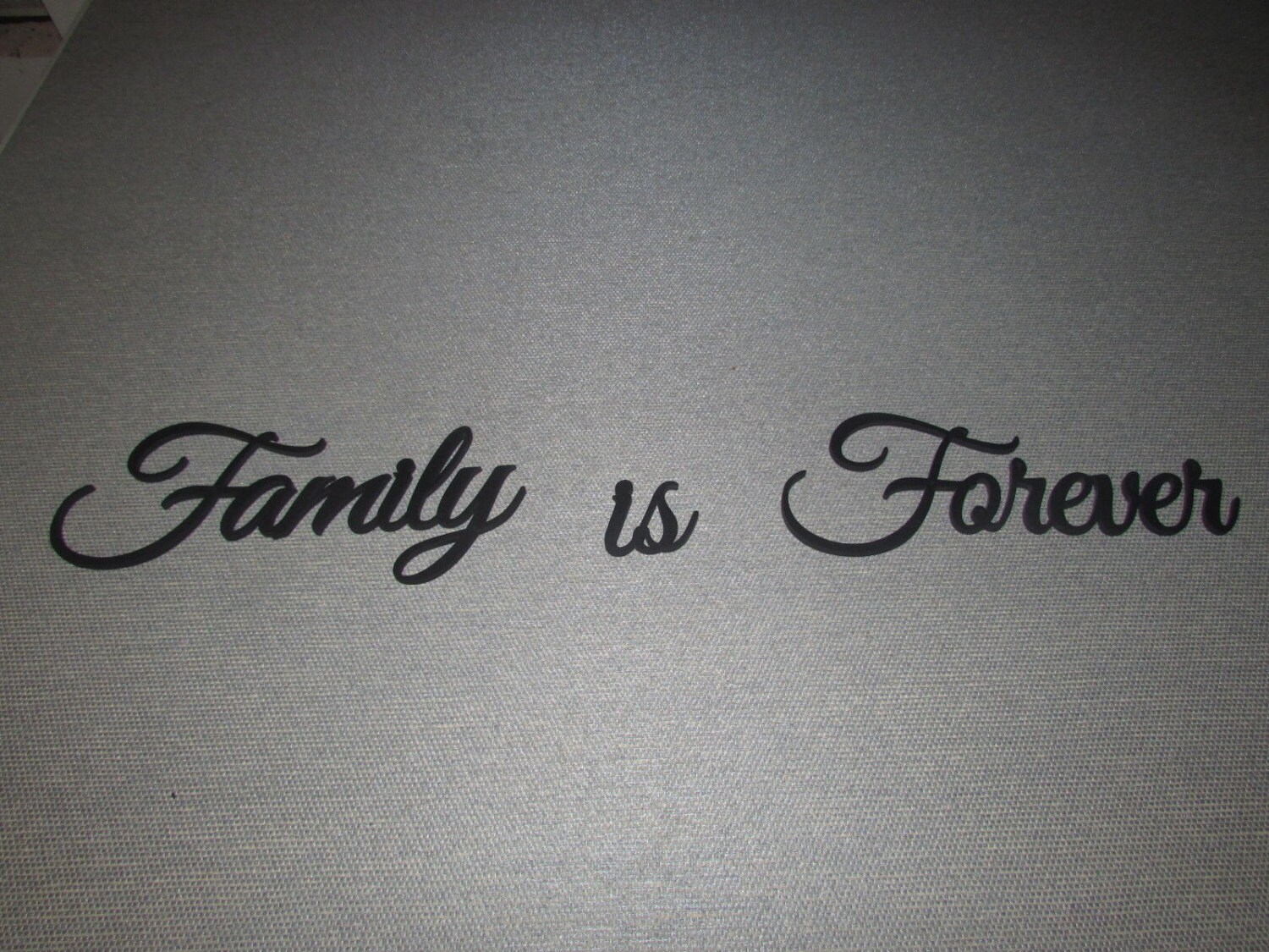 Family is Forever Wood Wall Words Art Decor Laser Cut Wood Etsy
