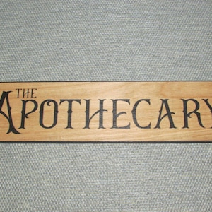 Apothecary Rustic Wood Sign, custom made from reclaimed wood 3 sizes to choose from
