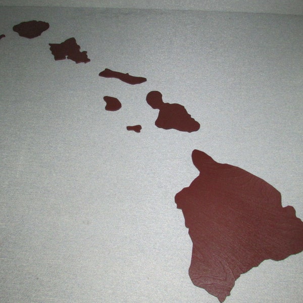 Wood Hawaiian Island Chain Wall Art Etsy