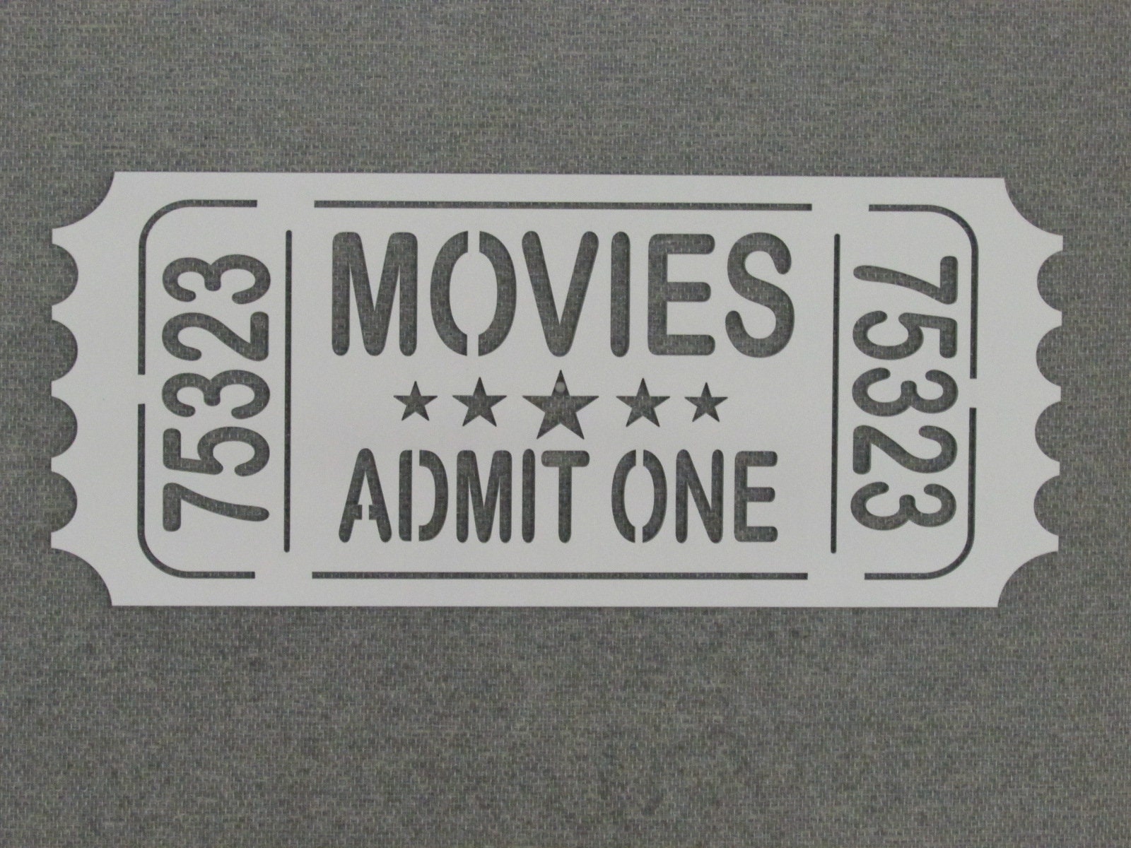 Admit One Movie Ticket