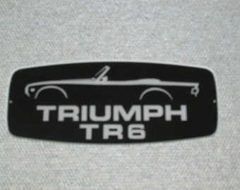Triumph TR6 Wall Sign, Free Shipping