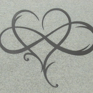 Infinity Heart Sign Wall Art Love Decor Sign Color Choice and Free Shipping
