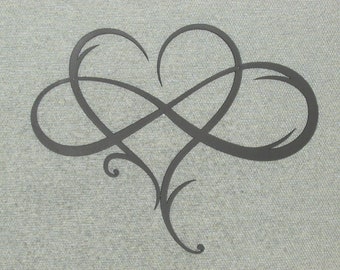 Infinity Heart Sign Wall Art Love Decor Sign Color Choice and Free Shipping