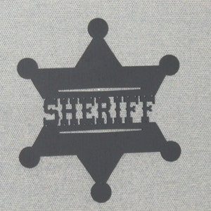 12&quot; Sheriff Star Badge wall sign, Free Shipping